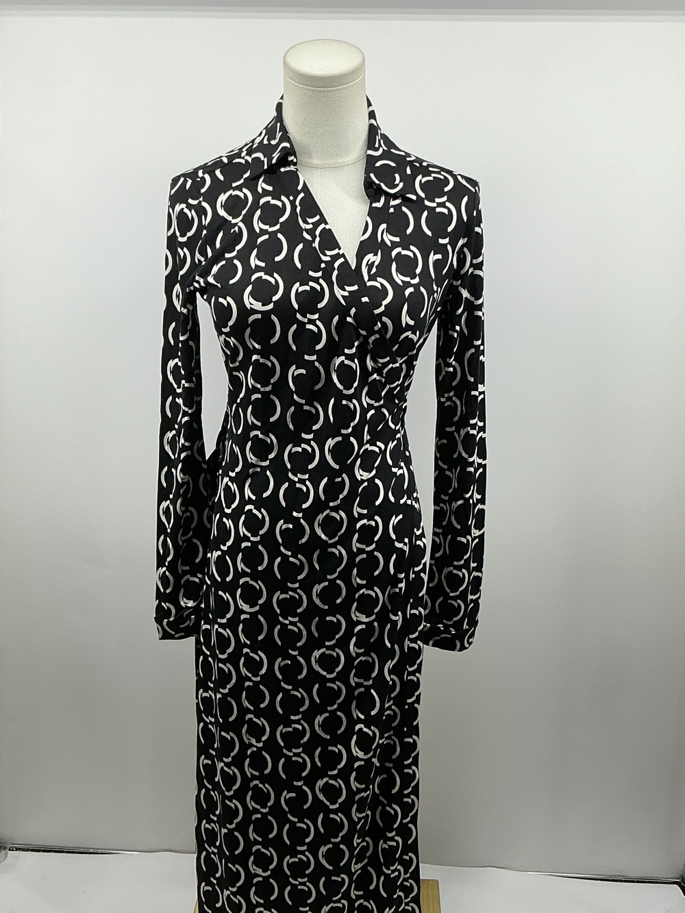 100% Silk Jersey Midi Wrap Dress